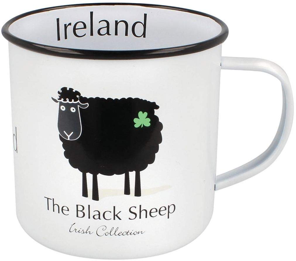 (image for) "The Black Sheep" Enamel Mug from Ireland