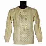 (image for) Aran knitted Wool Sweater - Classic design