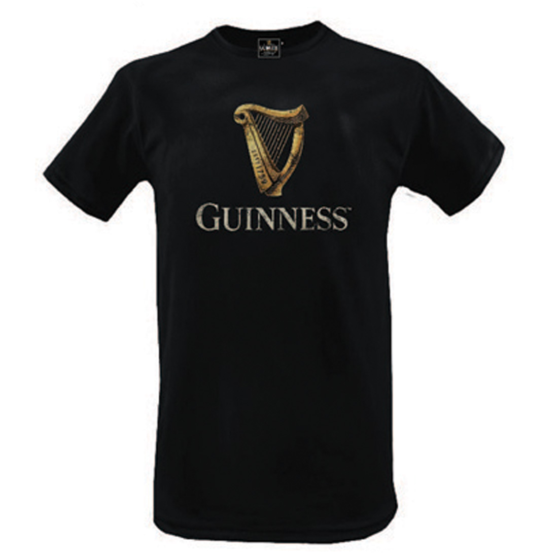 (image for) Guinness Black Harp Classic T Shirt (S-XXXL) - Click Image to Close