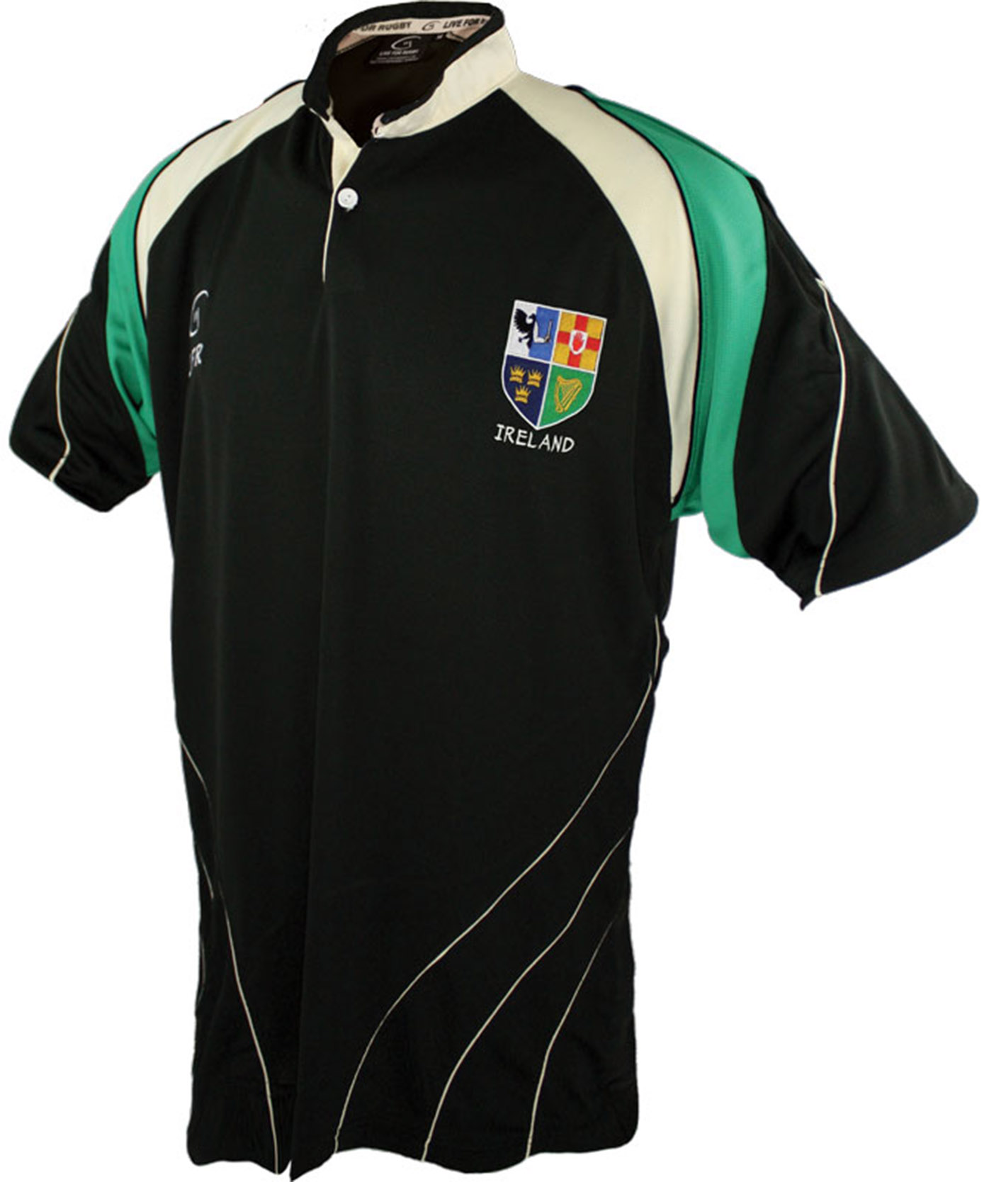 (image for) Ireland Four Provinces Breathable Rugby Shirt OLIVE (XS-XXXL)