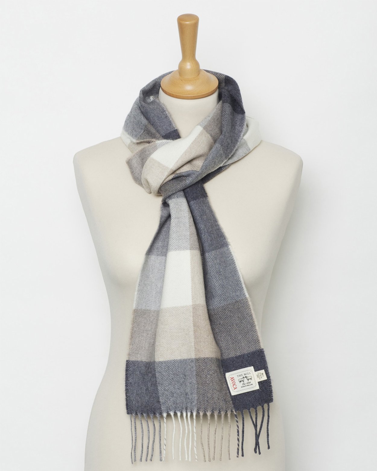 (image for) Avoca 100% Lambswool Scarf (Made in Ireland) Rome design - Click Image to Close