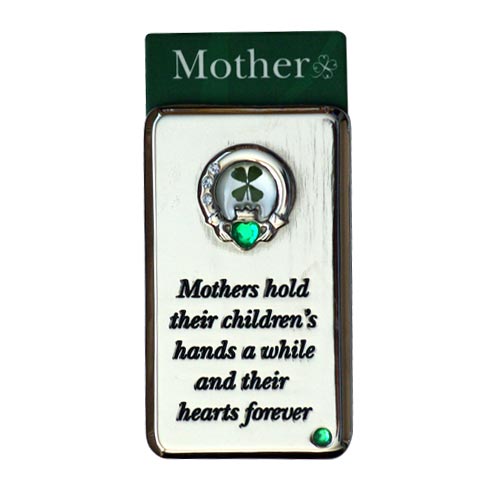 (image for) Lucky Irish fridge magnet – Mothers hold their children's...