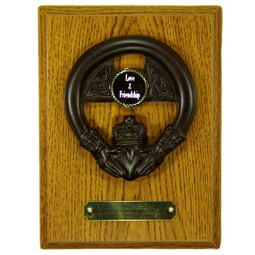 (image for) Claddagh Cross Turf Plaque