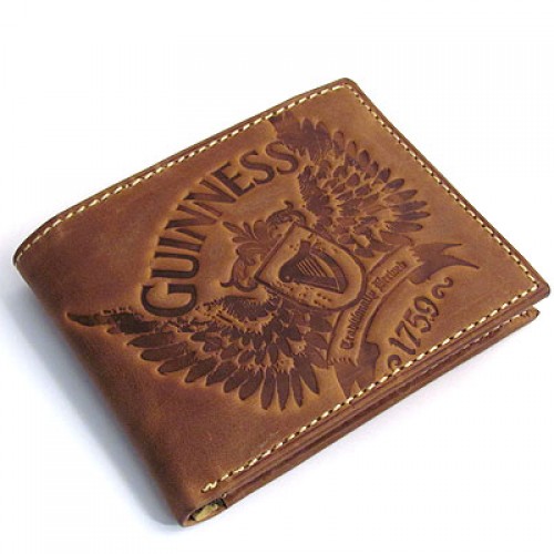(image for) Guinness Wings Luxury Leather Wallet Brown - Click Image to Close